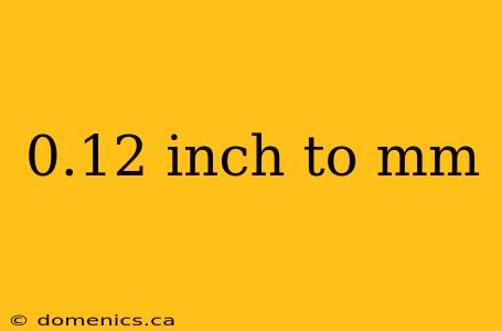 0.12 inch to mm