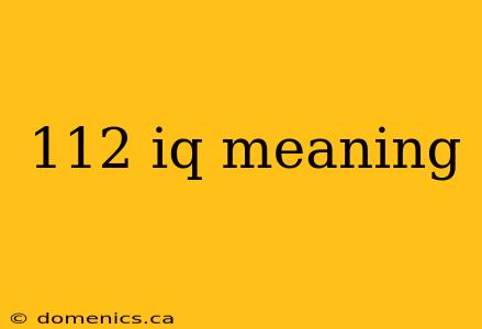 112 iq meaning