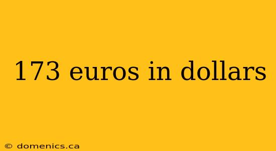 173 euros in dollars