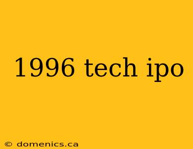 1996 tech ipo