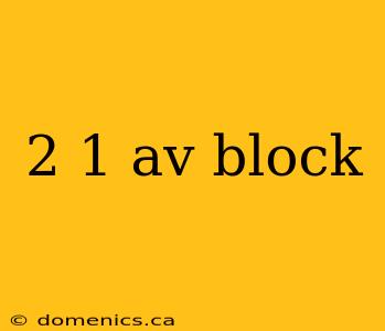 2 1 av block