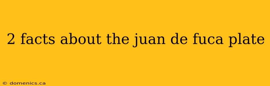 2 facts about the juan de fuca plate