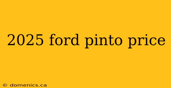 2025 ford pinto price