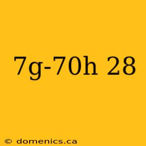 7g-70h 28