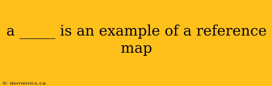 a _____ is an example of a reference map