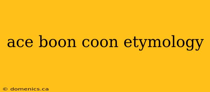 ace boon coon etymology