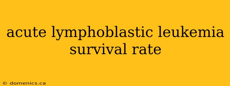 acute lymphoblastic leukemia survival rate