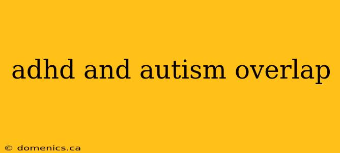 adhd and autism overlap