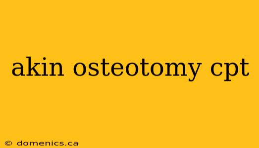 akin osteotomy cpt