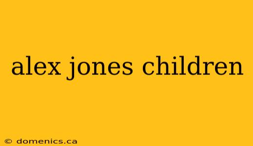 alex jones children