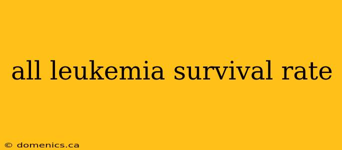 all leukemia survival rate