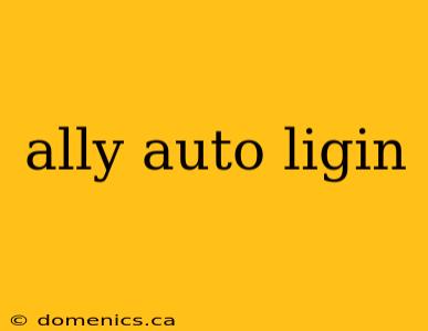 ally auto ligin