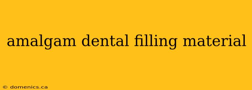 amalgam dental filling material