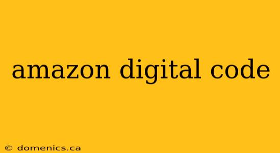 amazon digital code