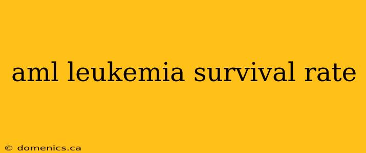 aml leukemia survival rate