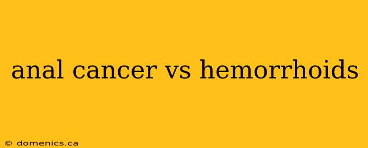 anal cancer vs hemorrhoids