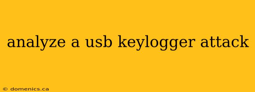 analyze a usb keylogger attack