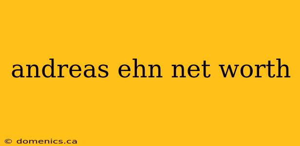 andreas ehn net worth