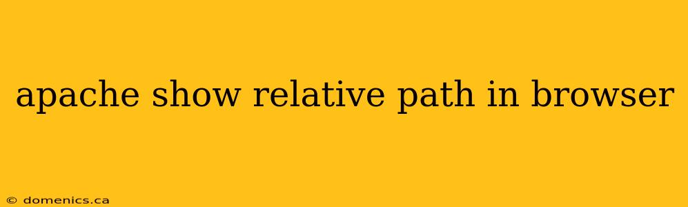 apache show relative path in browser