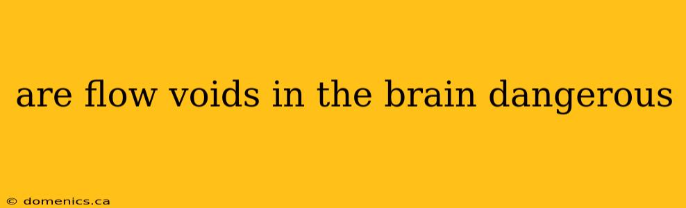 are flow voids in the brain dangerous