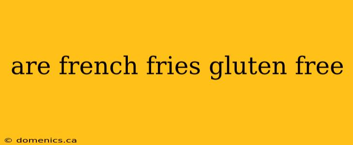 are french fries gluten free