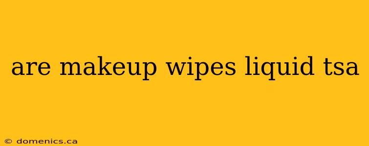 are makeup wipes liquid tsa