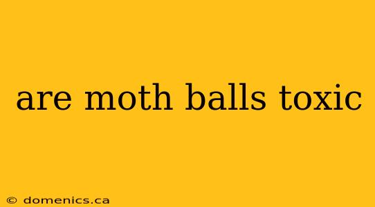 are moth balls toxic