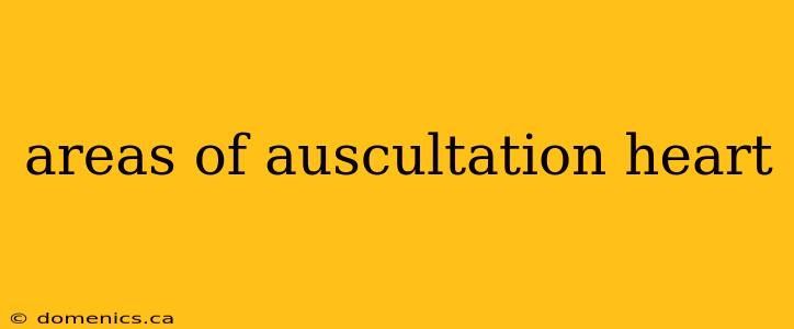 areas of auscultation heart