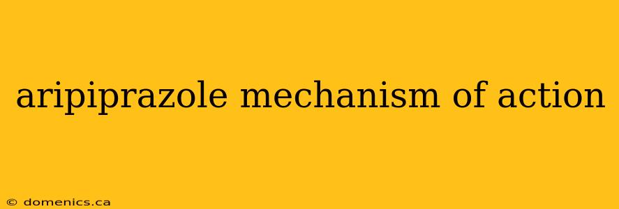 aripiprazole mechanism of action