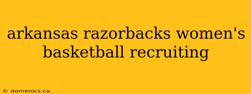 arkansas razorbacks women's basketball recruiting