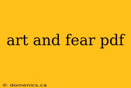 art and fear pdf
