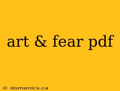 art & fear pdf