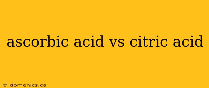 ascorbic acid vs citric acid