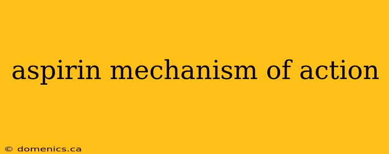 aspirin mechanism of action