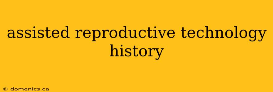 assisted reproductive technology history