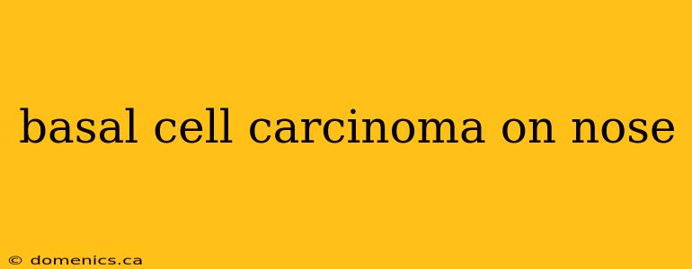 basal cell carcinoma on nose