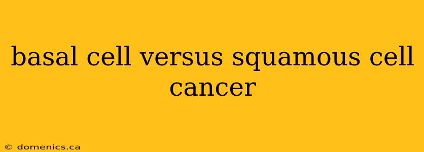 basal cell versus squamous cell cancer