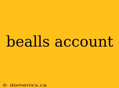 bealls account