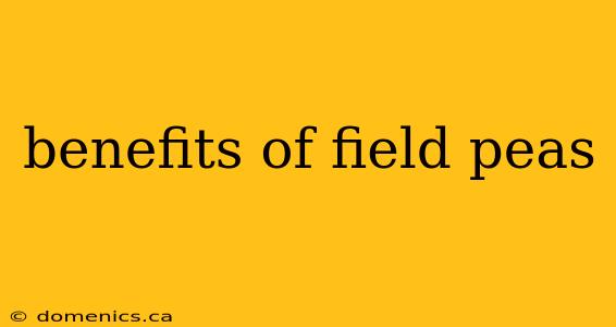 benefits of field peas