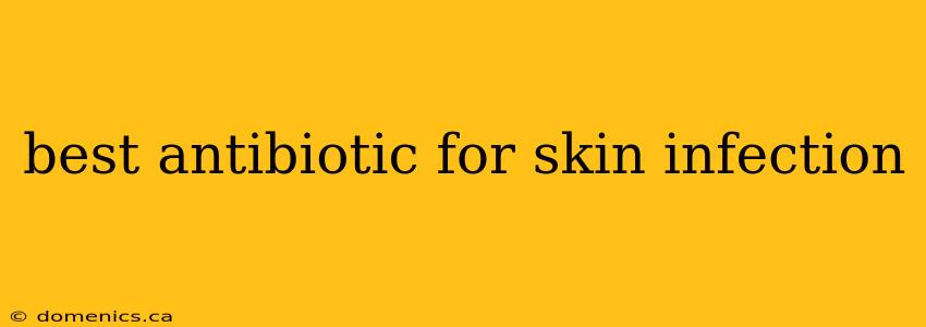 best antibiotic for skin infection