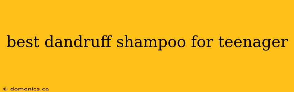 best dandruff shampoo for teenager