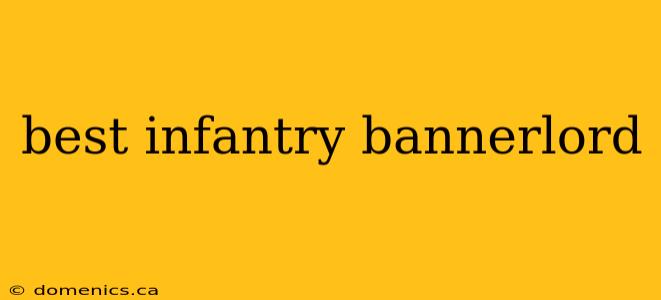 best infantry bannerlord