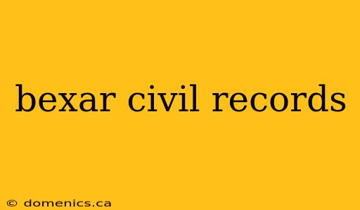 bexar civil records