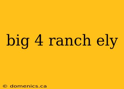 big 4 ranch ely