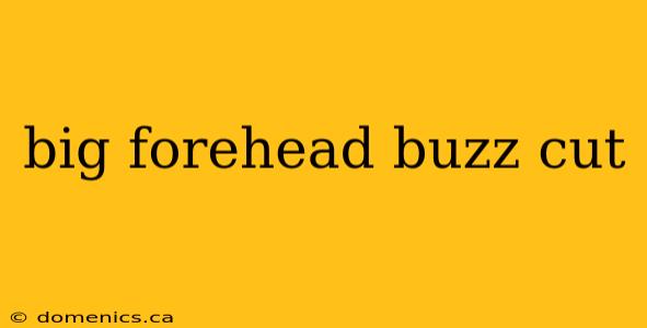 big forehead buzz cut