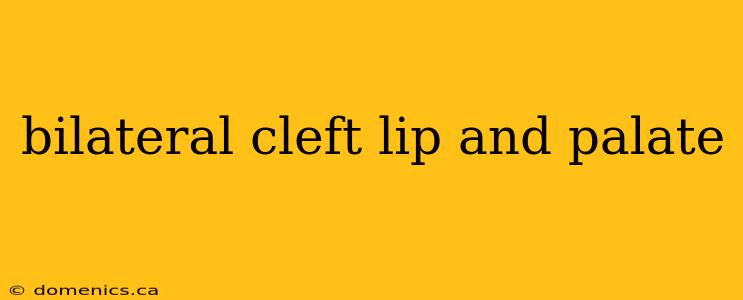 bilateral cleft lip and palate