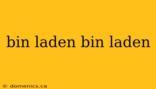 bin laden bin laden