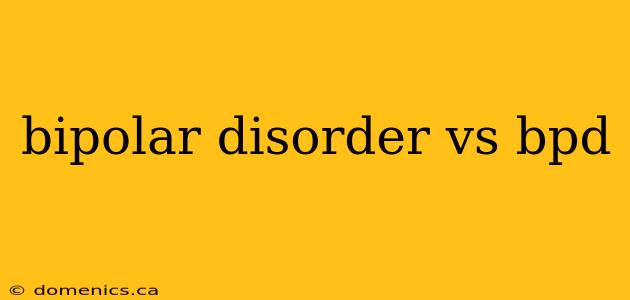 bipolar disorder vs bpd