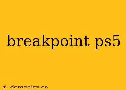 breakpoint ps5