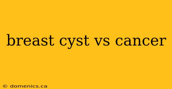 breast cyst vs cancer